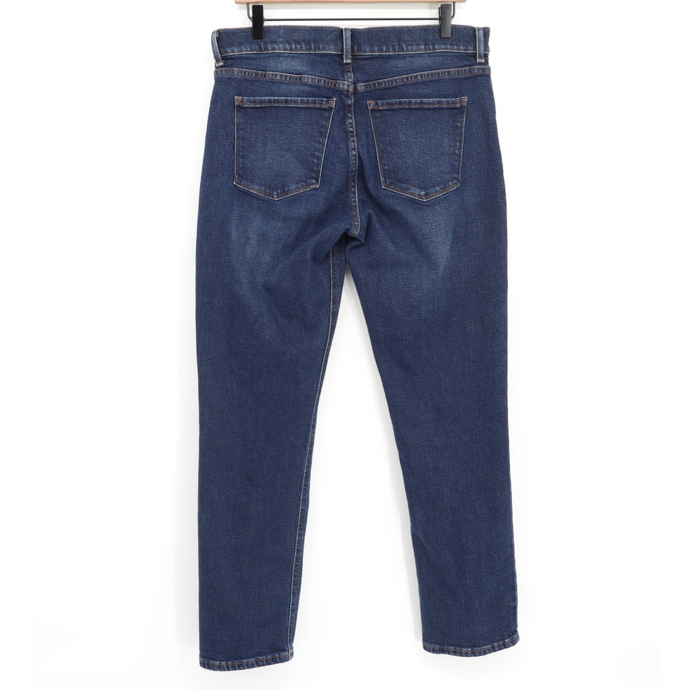 Mott & Bow 31x30 Women's Boyfriend Jean Dark Indigo Blue Premium Denim - Picture 2 of 8